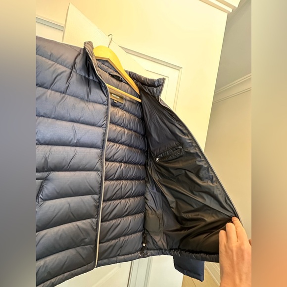 Mackage down coat navy size M, James - Picture 6 of 6